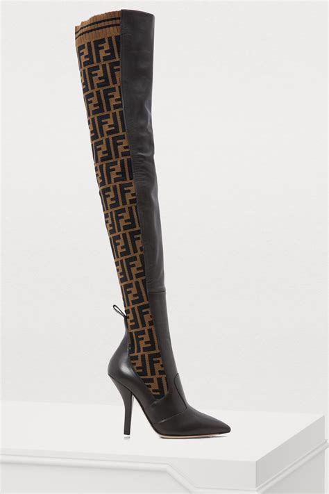 fendi frame boots|fendi high heel boots.